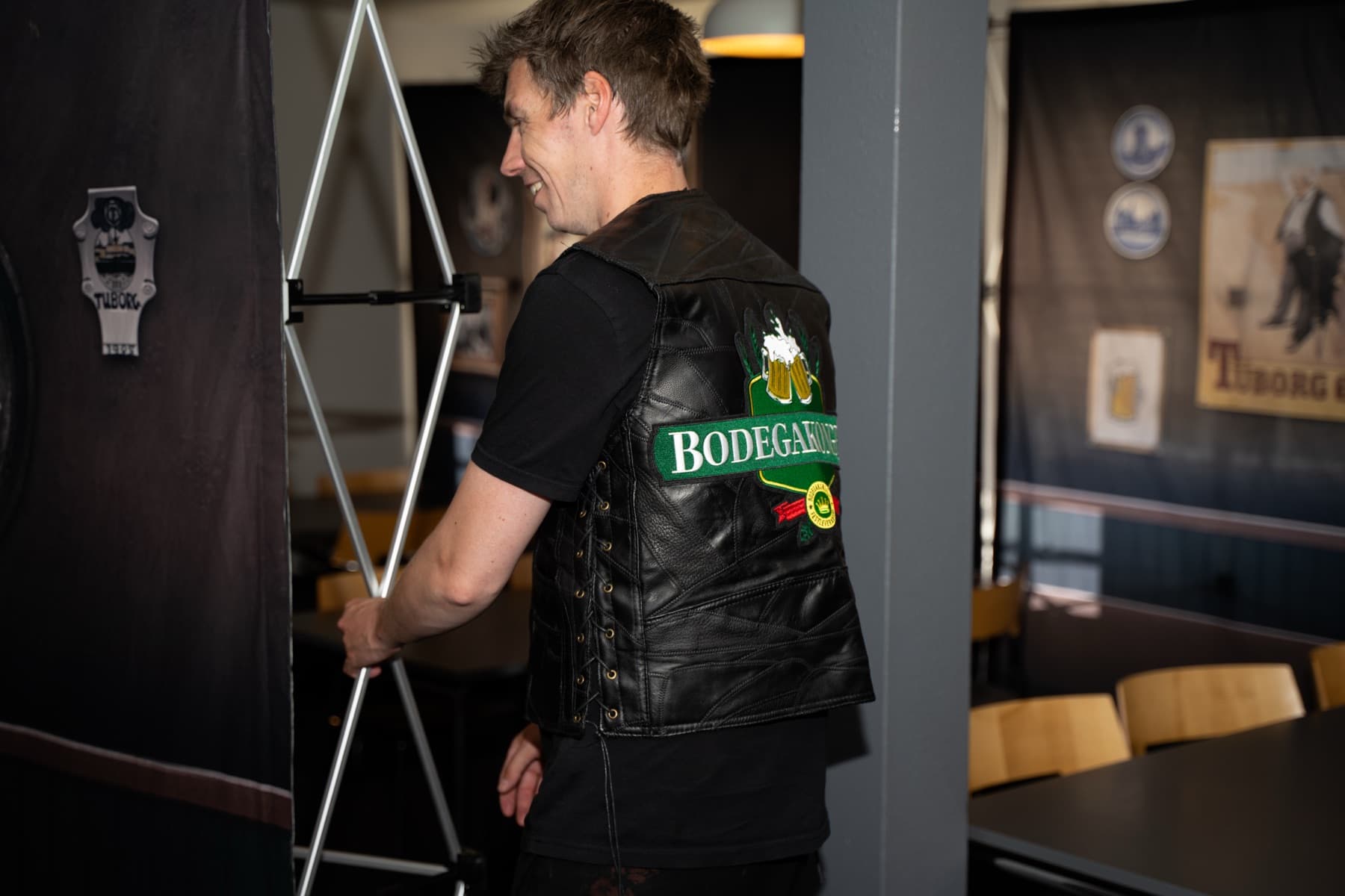 Lokale sat op til en stor fest med bodega og plads til aktiviteter